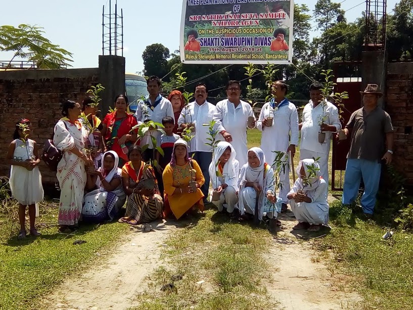 Special Tree sapling distribution on Shaktiswarupini Divas