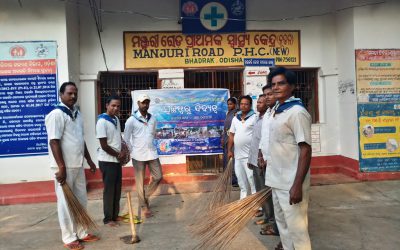 Naguan samithi of Bhadrak1 district (Odisha) does Seva