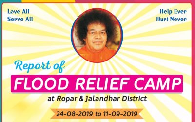 Flood Relief Camp at Ropar & Jalandhar Districts-Punjab-Sept 2019