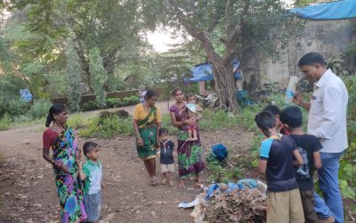 KhardiVirar samithi of Palghar district (Metro Mumbai) does Seva