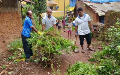 Karmali samithi of Goa district (Goa) does Seva
